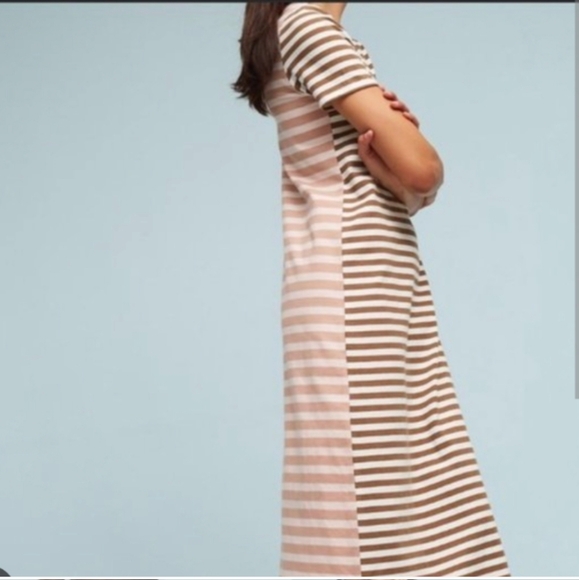 Anthropology Saturday Sunday Striped Midi Cotton Dress Size Small - Picture 11 of 11